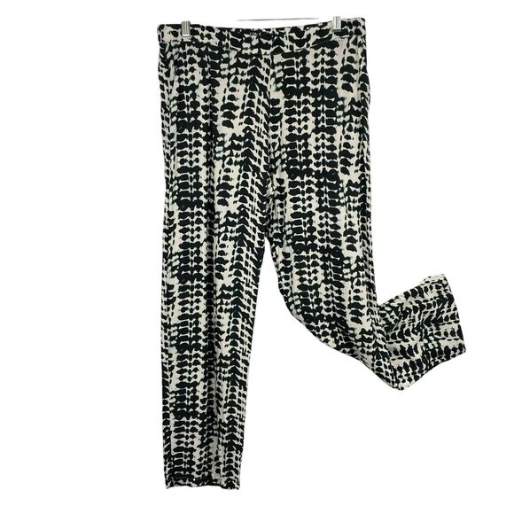 DnuD Paris Swimwear Pants Women size Large Pull on Pockets Batik Cover up - Picture 1 of 6